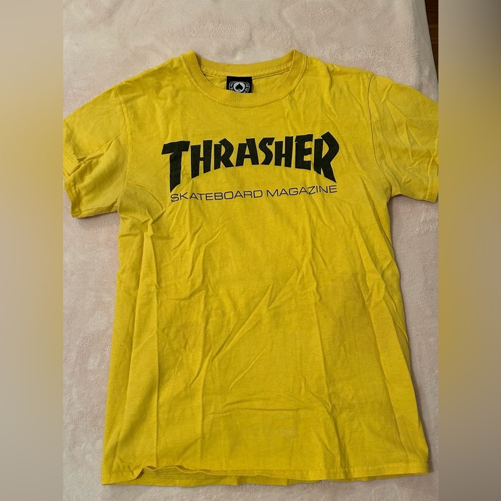 Thrasher Yellow Tee Size Small